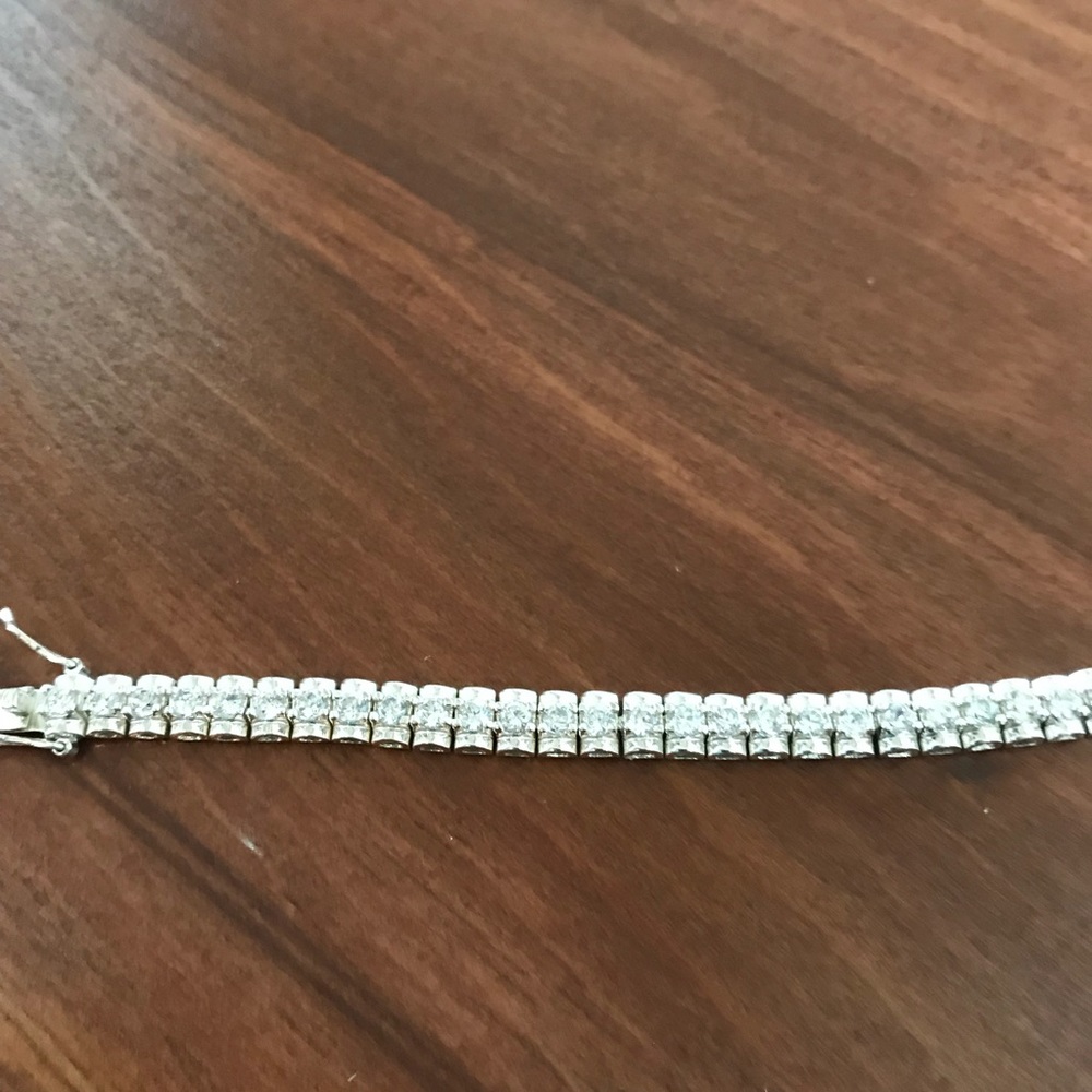 SS cz tennis bracelet